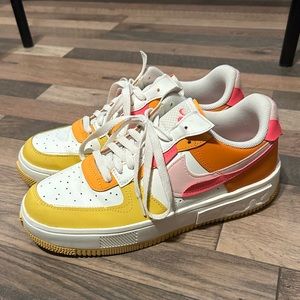Nike Air Force 1s Sunset size 10 1/2